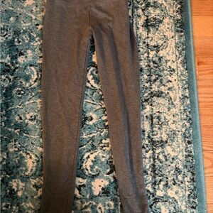 Womans Gray Knit Leggings - Stretchy Everyday Bottoms